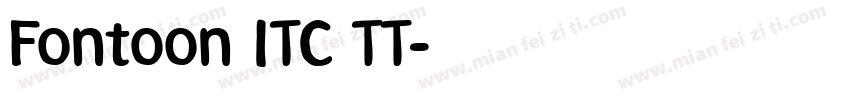 Fontoon ITC TT字体转换